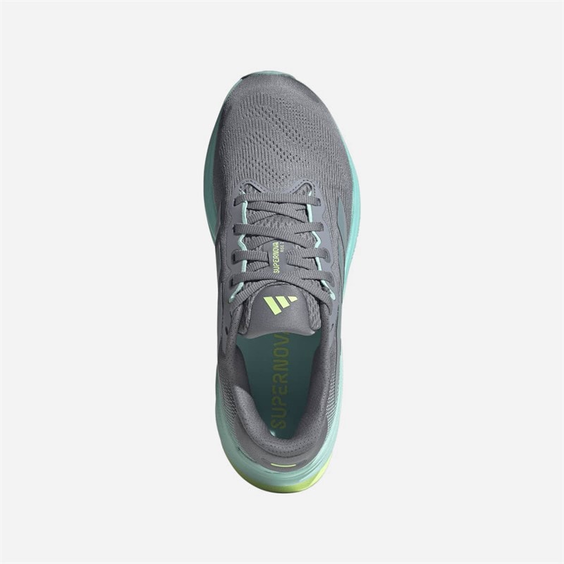 adidas Womens Supernova Rise 2 Neutral Running Shoes Grey/Magic Grey Metallic/Flash Aqua - Image 4