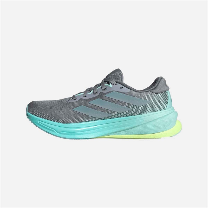 adidas Womens Supernova Rise 2 Neutral Running Shoes Grey/Magic Grey Metallic/Flash Aqua - Image 5