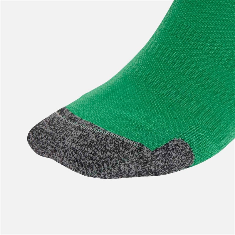 adidas Mens Football Crew Performance Cushioned Socks Team Green/White - Image 2