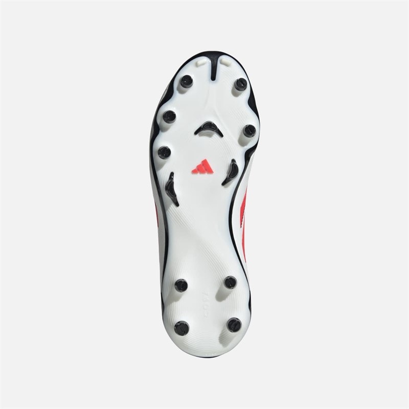 adidas Kids Copa Pure III League FG/MG Firm Ground/Multi Ground Football Boots Footwear White/Lucid Red/Core Black - Image 2