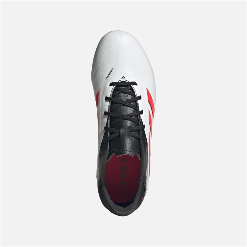adidas Kids Copa Pure III League FG/MG Firm Ground/Multi Ground Football Boots Footwear White/Lucid Red/Core Black - Image 4