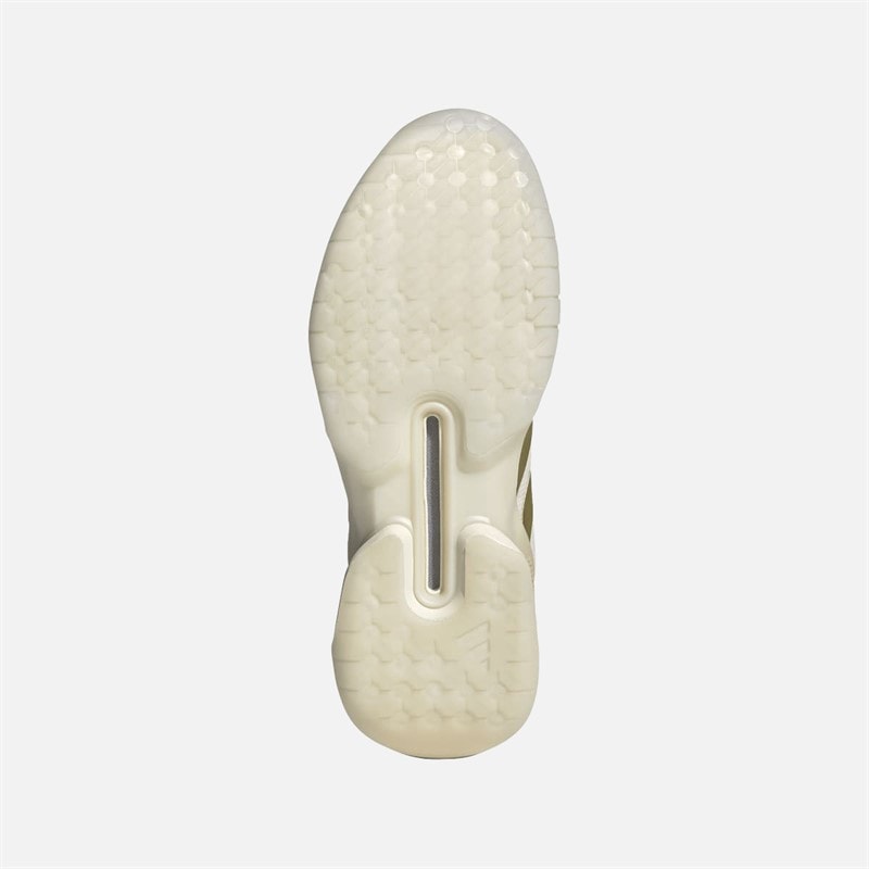 adidas Womens Courterblast Adizero Indoor Court Shoes Off White/Gold Metallic/Crystal Sand - Image 2