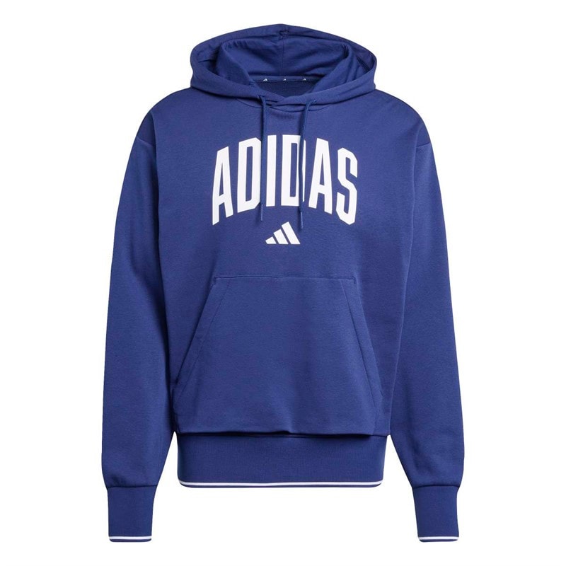 adidas Mens Collegiate Hoodie Dark Blue/White