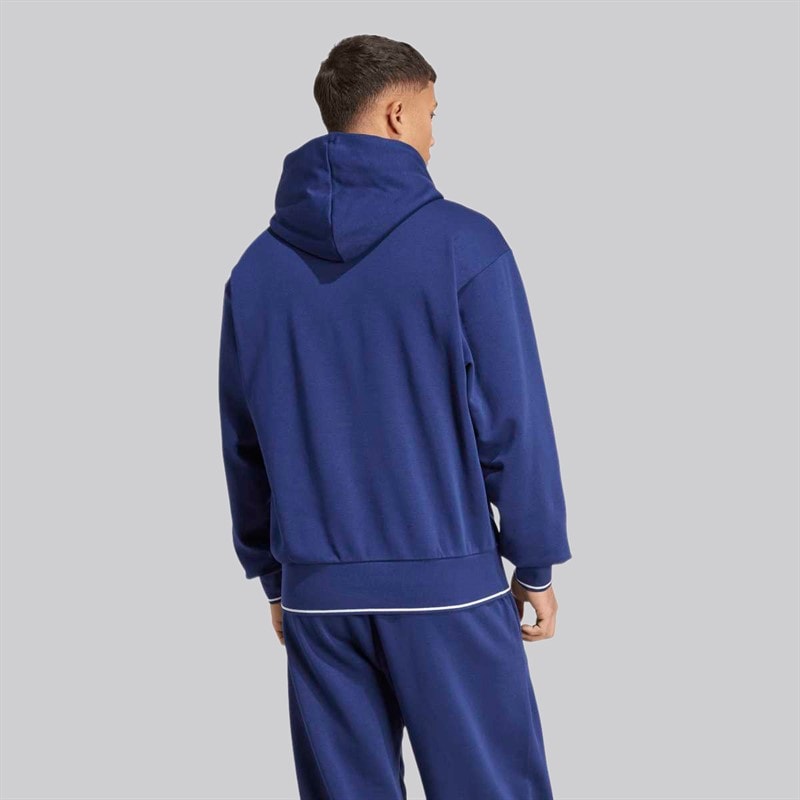 adidas Mens Collegiate Hoodie Dark Blue/White - Image 3