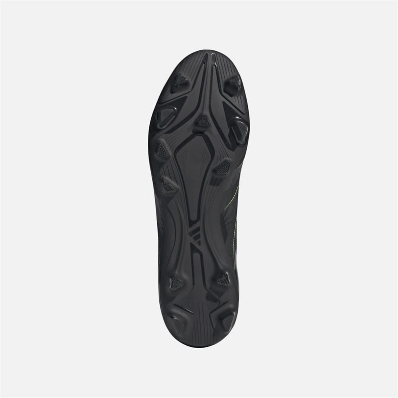 adidas Mens Predator Club FG/MG Firm Ground/Multi Ground Football Boots Core Black/Carbon/Lucid Lemon - Image 2