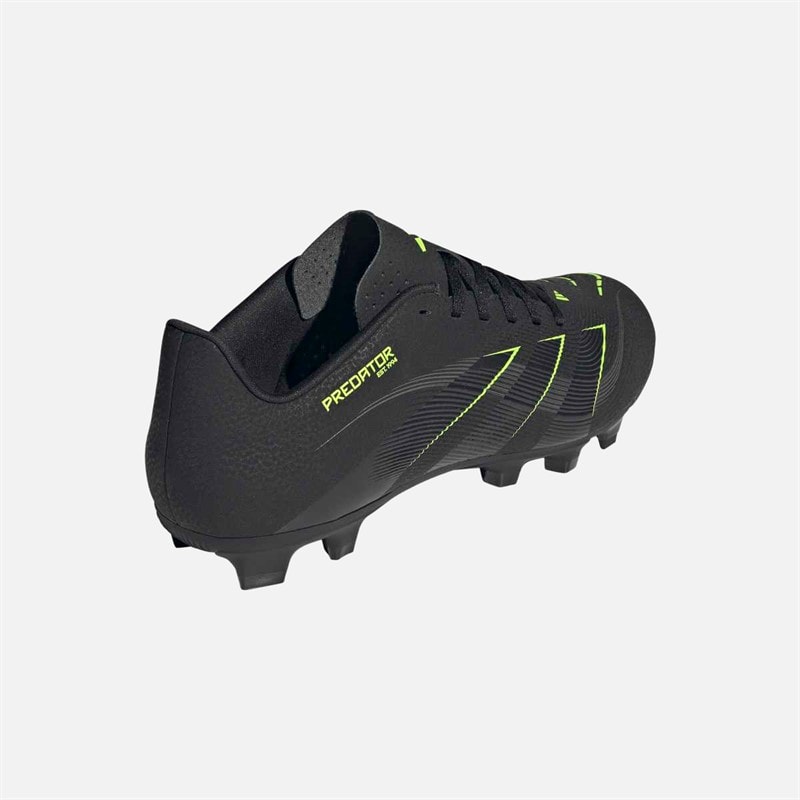adidas Mens Predator Club FG/MG Firm Ground/Multi Ground Football Boots Core Black/Carbon/Lucid Lemon - Image 3