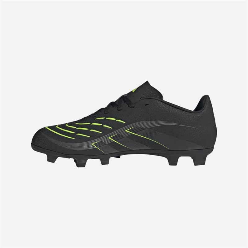 adidas Mens Predator Club FG/MG Firm Ground/Multi Ground Football Boots Core Black/Carbon/Lucid Lemon - Image 5