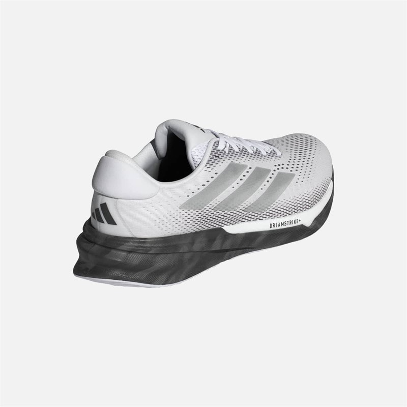 adidas Mens Supernova Stride 2 Neutral Running Shoes Footwear White/Silver Metallic/Core Black - Image 3