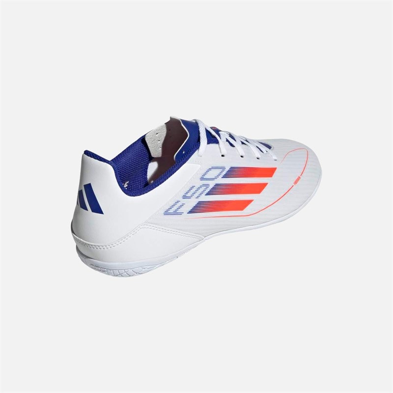 adidas Mens F50 Club IN Indoor Football Boots Cloud White/Solar Red/Lucid Blue - Image 3