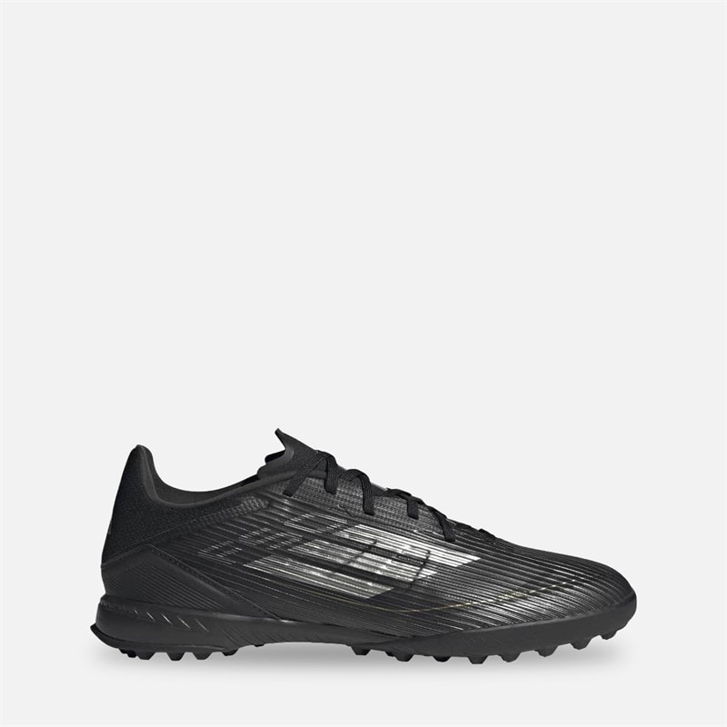 adidas Mens F50 League Dark Spark Pack TF Astro Football Boots Core Black/Iron Metallic/Gold Metallic