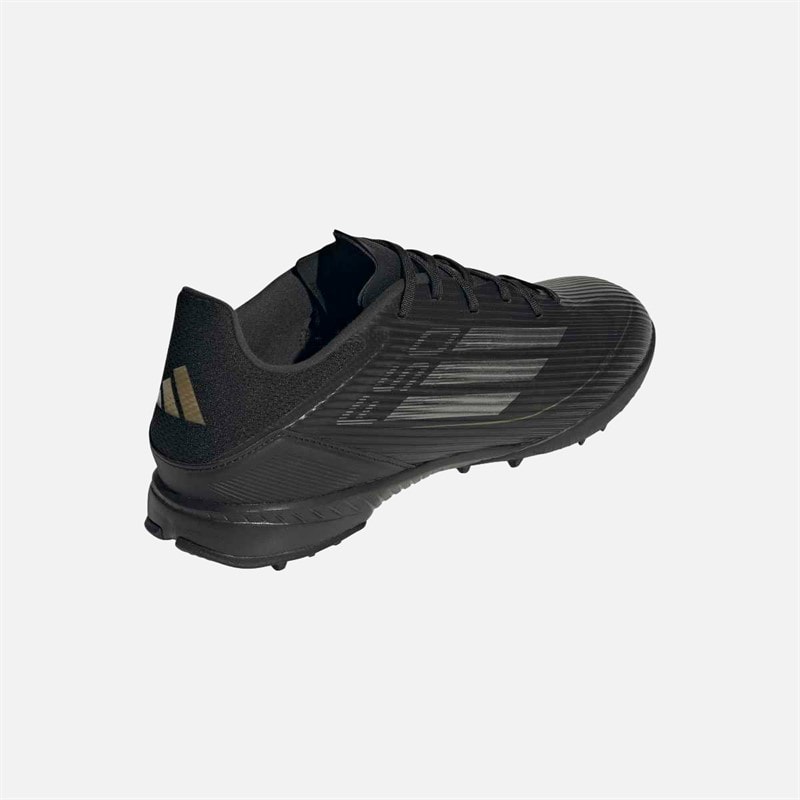 adidas Mens F50 League Dark Spark Pack TF Astro Football Boots Core Black/Iron Metallic/Gold Metallic - Image 3