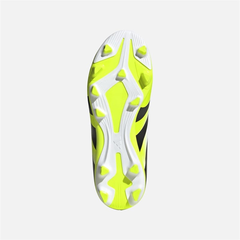 adidas Kids Predator Club FG/MG Firm Ground/Multi Ground Football Boots Cloud White/Core Black/Lucid Lemon - Image 2