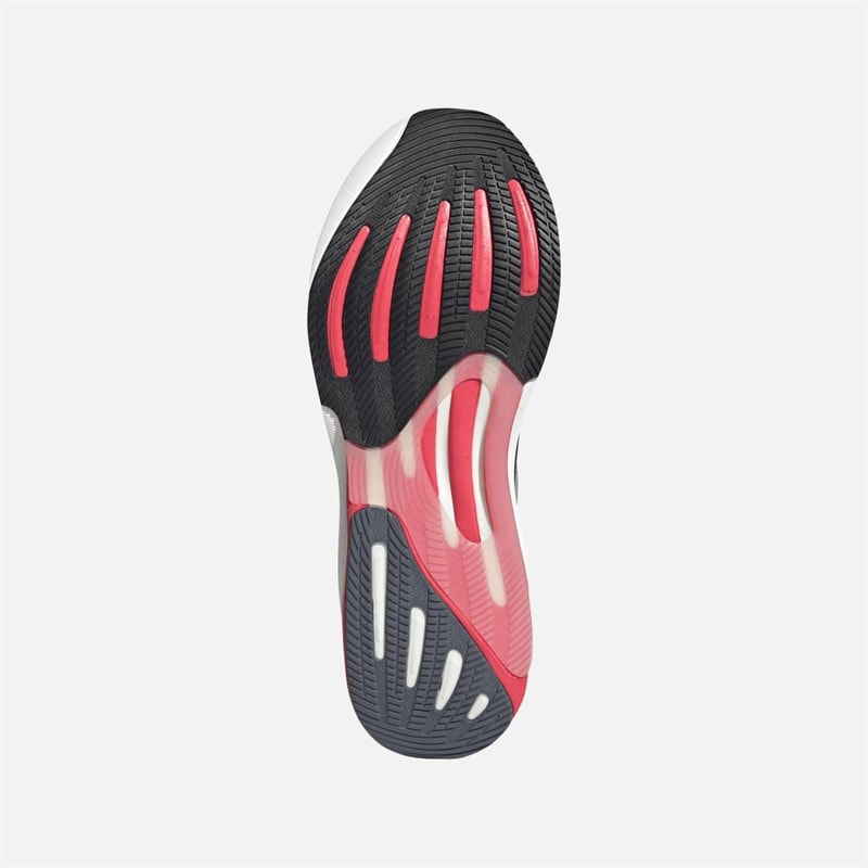 adidas Mens Supernova Rise 2 Neutral Running Shoes Core Black/Halo Silver/Lucid Red - Image 2