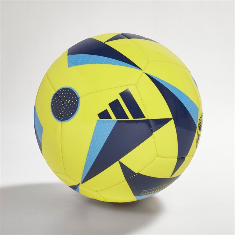 adidas Mens SVFF Sverige Club Training Football Bright Yellow/Navy Blue/Pulse Blue - Image 1