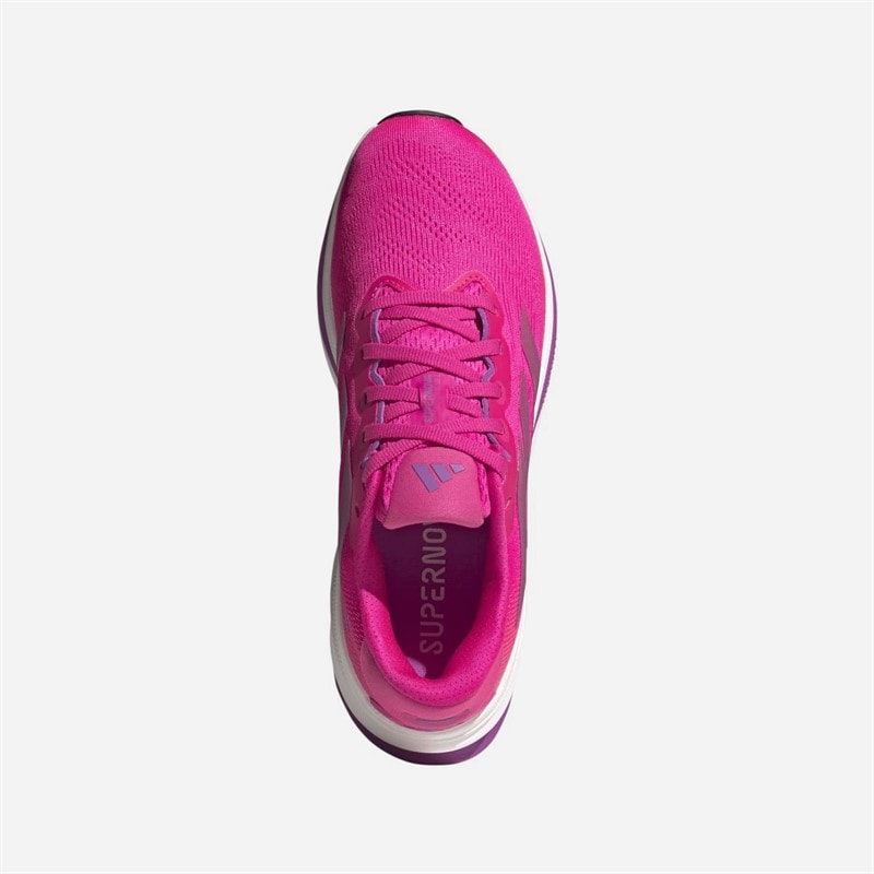 adidas Womens Supernova Rise 2 Neutral Running Shoes Shock Pink/Purple Burst/Lucid Pink - Image 4