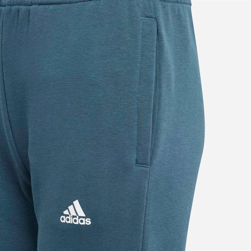 adidas Girls Essentials Linear Logo Cotton Pants Arctic Night/White - Image 3