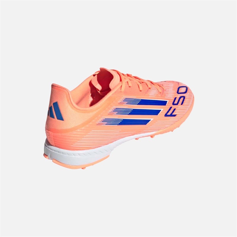 adidas Mens F50 League TF Astro Football Boots Beam Orange/Lucid Blue/Cloud White - Image 3