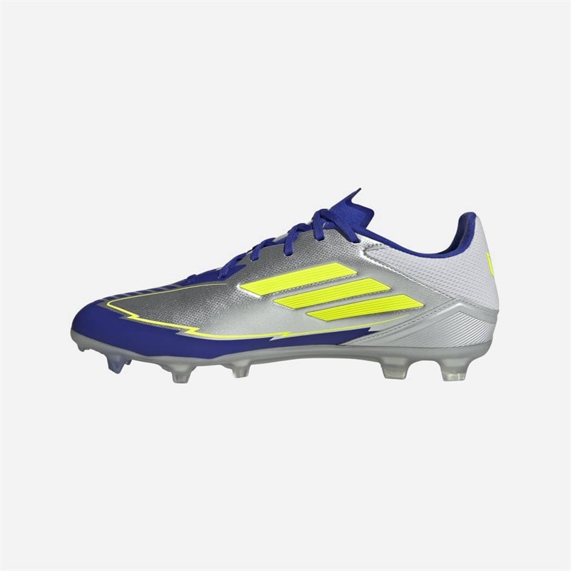 adidas Mens F50 League Messi La Vida Rapida Pack FG/MG Firm Ground/Multi Ground Football Boots Silver Metallic/Solar Yellow/Lucid Blue - Image 5
