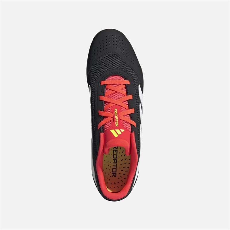 adidas Mens Predator Club Solar Energy Pack IN Indoor Sala Football Boots Core Black/Footwear White/Solar Red - Image 4