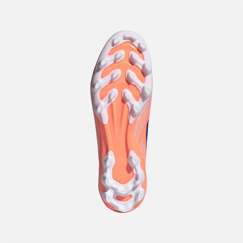 adidas Mens F50 League AG Artificial Ground Football Boots Beam Orange/Lucid Blue /Cloud White Beam Orange/Lucid Blue/Cloud White - Image 2