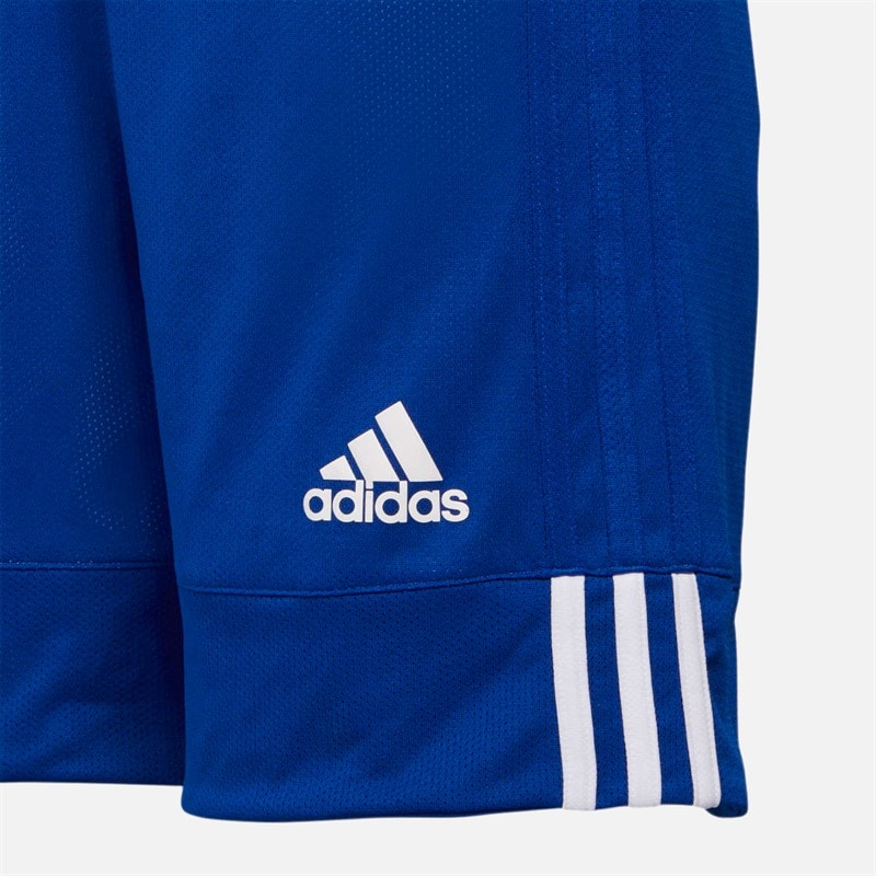 adidas Kids 3G Speed Reversible Basketball Shorts Collegiate Royal/White - Image 4
