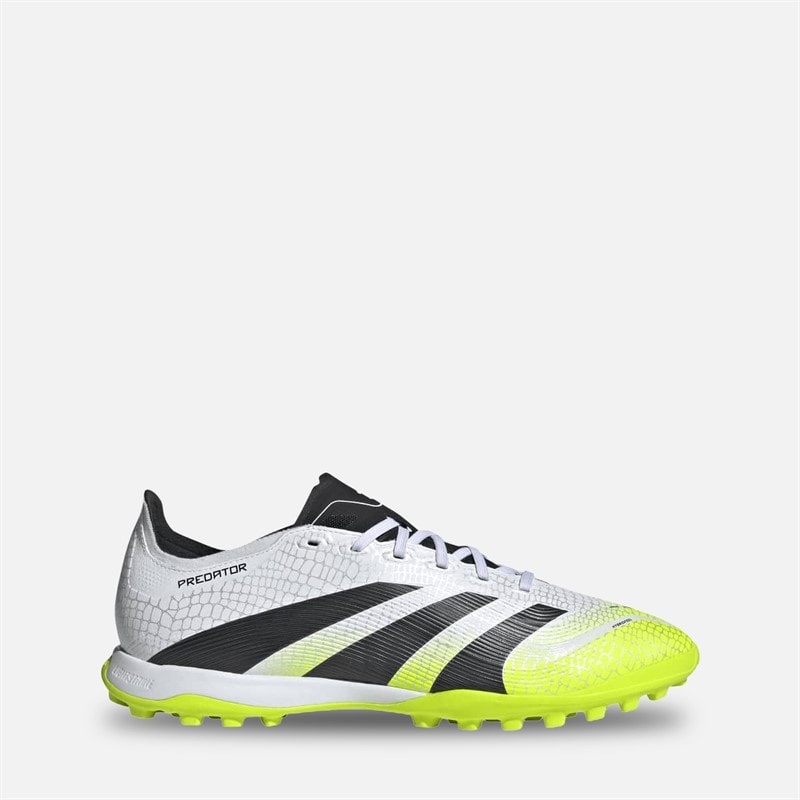 adidas Mens Predator League TF Astro Football Boots Cloud White/Core Black/Lucid Lemon