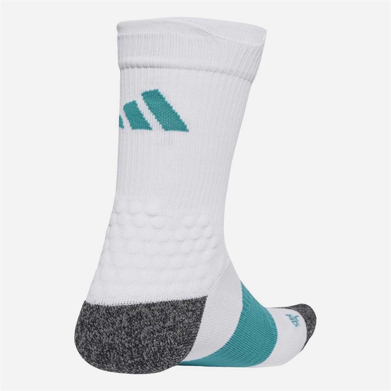 adidas Runxboost Running Socks White/Pure Teal - Image 2