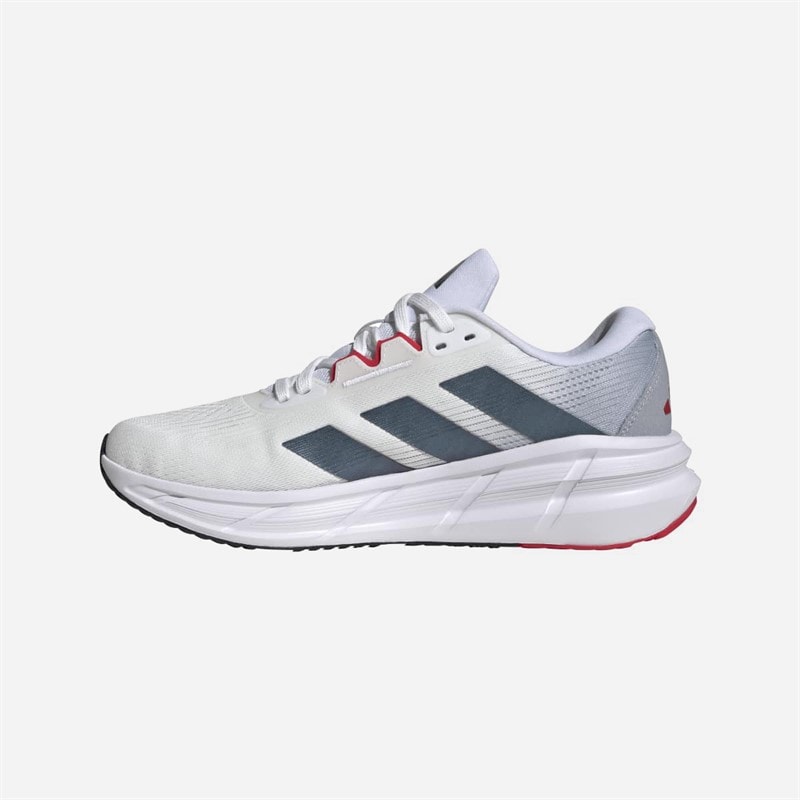 adidas Mens Questar 3 Neutral Running Shoes Cloud White/Core Black/Pure Ruby - Image 5