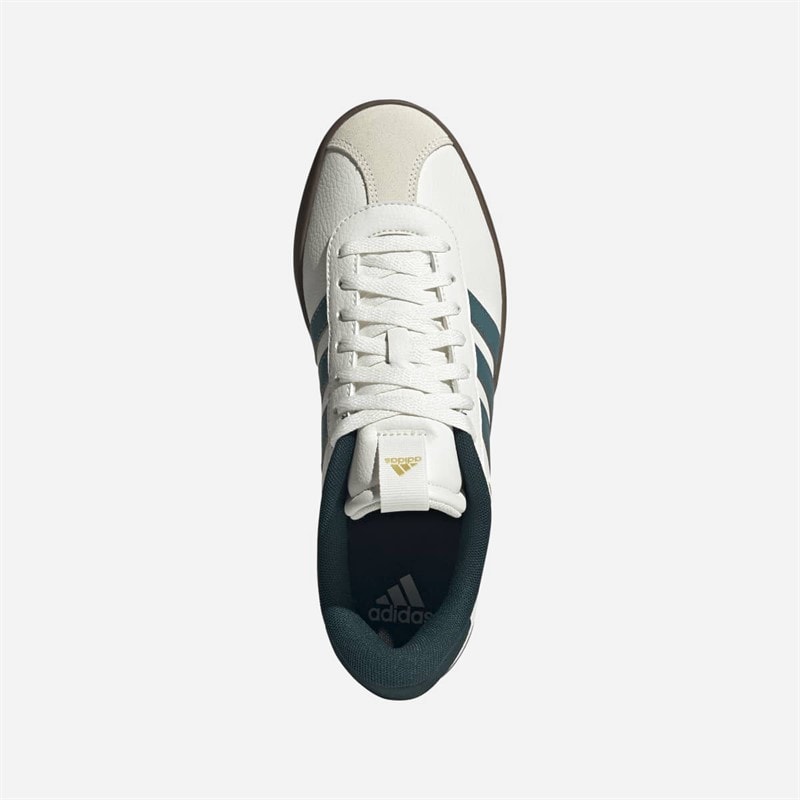 adidas Mens VL Court 3.0 Trainers Core White/Preloved Teal/Aurora Ivy - Image 4