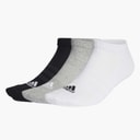 adidas Sportswear Cushioned Three Pack Low Cut Ankle Socks Grey Heather/White/Black
