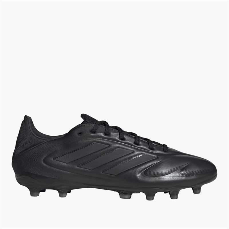 adidas Mens Copa Pure 3 Pro Black Pack FG Firm Ground Football Boots Core Black/Core Black/Iron Metallic