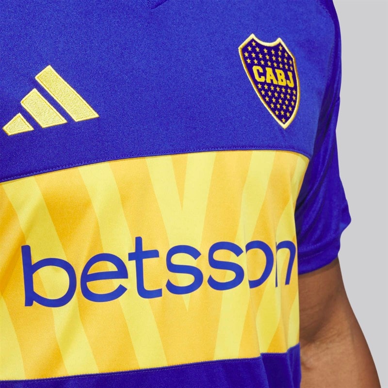 adidas Mens Cabj Boca Juniors 24/25 Home Jersey Semi Lucid Blue/Bold Gold - Image 3