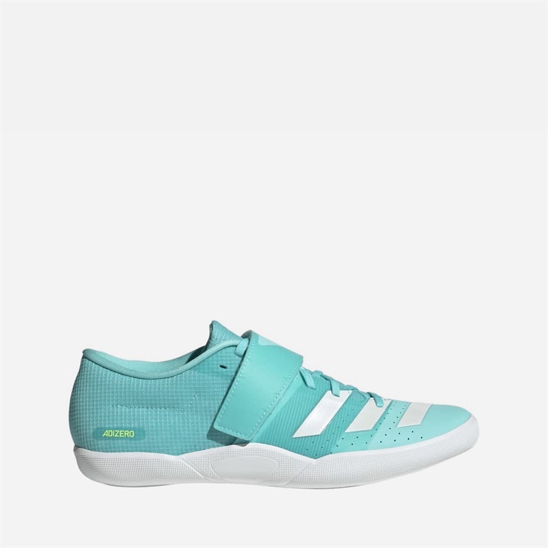 adidas Adizero Throws Cloudfoam Throwing Field Event Spikes Flash Aqua/Zero Metalic/Lucid Lemon