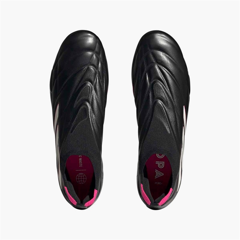 adidas Mens Copa Pure+ Laceless Own Your Football Pack FG Firm Ground Football Boots Core Black/Zero Metalic/Team Shock Pink - Image 4