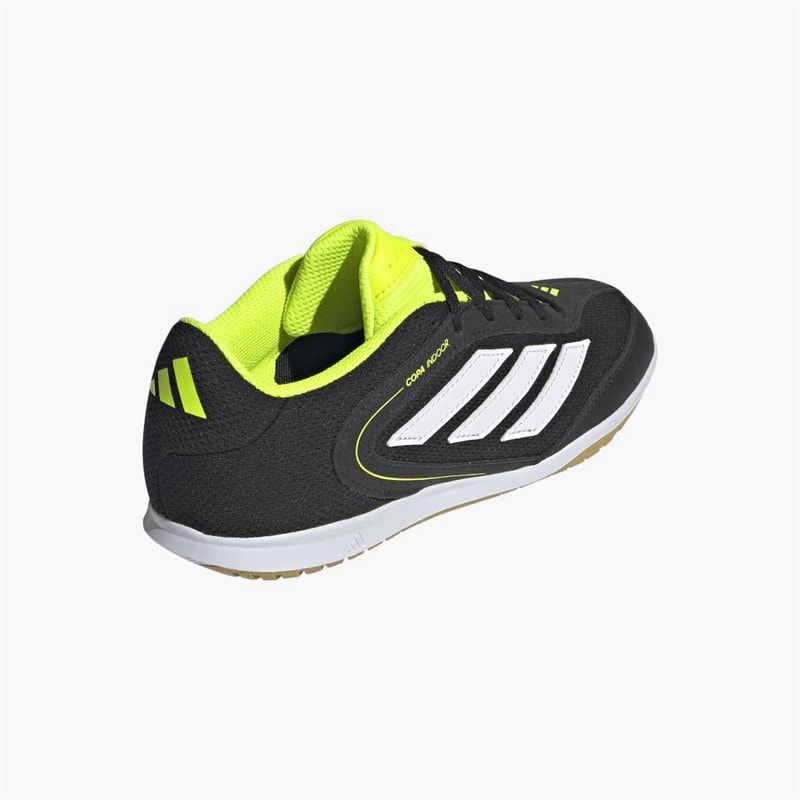 adidas Junior Copa Court League IN Indoor Football Boots Core Black/Cloud White/Lucid Lemon - Image 3