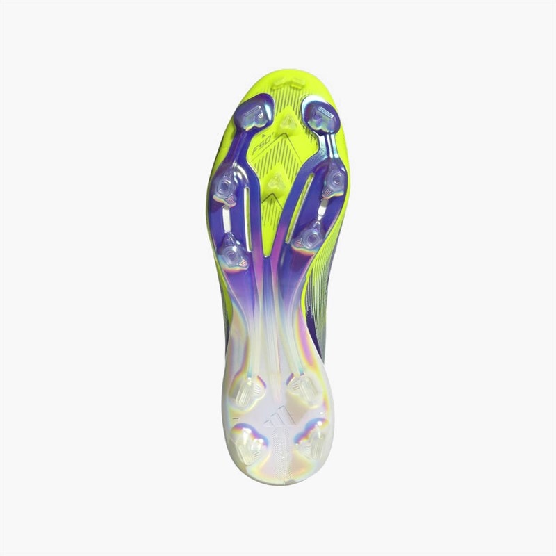 adidas Mens F50+ Radiant Blaze Pack FG Firm Ground Football Boots Purple Rush/Cloud White/Lucid Lemon - Image 2
