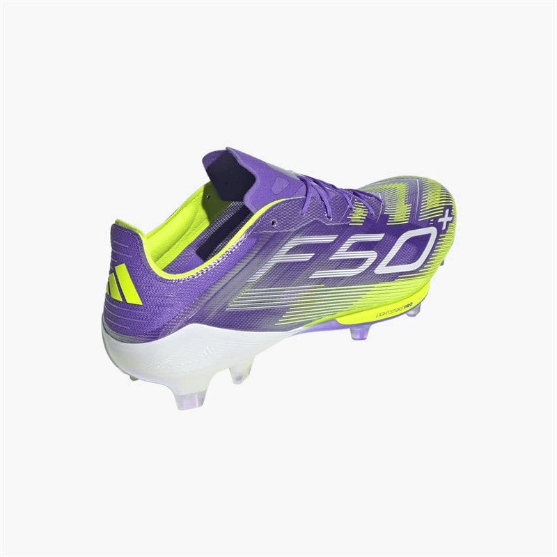 adidas Mens F50+ Radiant Blaze Pack FG Firm Ground Football Boots Purple Rush/Cloud White/Lucid Lemon - Image 3