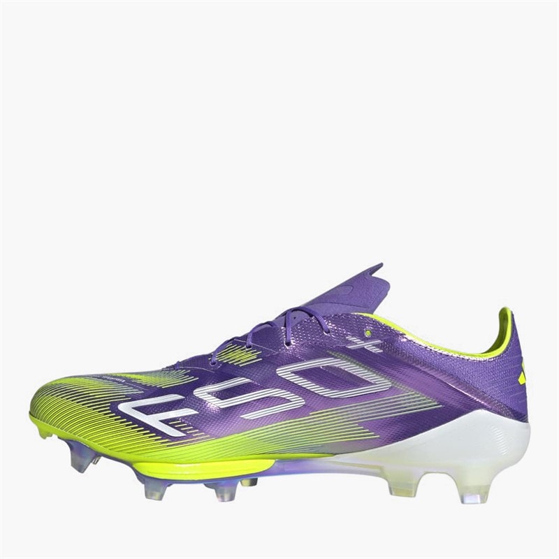 adidas Mens F50+ Radiant Blaze Pack FG Firm Ground Football Boots Purple Rush/Cloud White/Lucid Lemon - Image 5