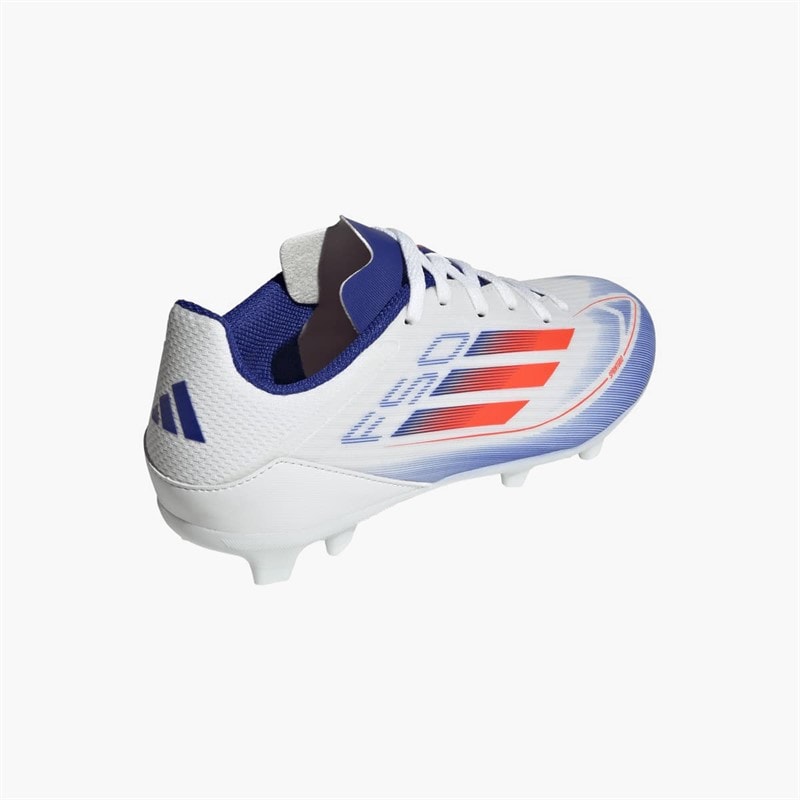 adidas Junior F50 League Advancement Pack FG/MG Firm/Multi Ground Football Boots Cloud White/Solar Red/Lucid Blue - Image 3