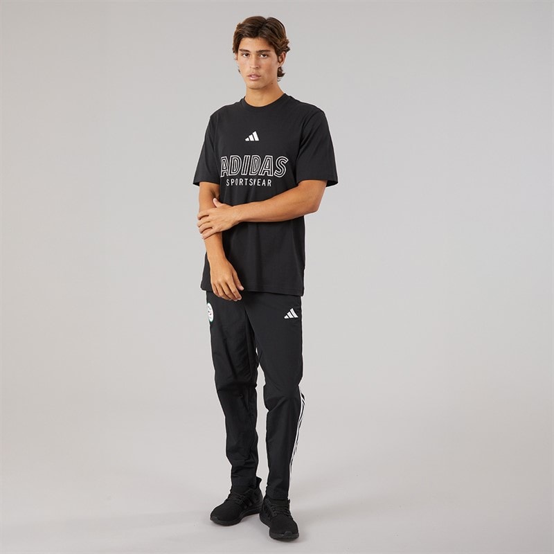 adidas Mens FAF Algeria Presentation Track Pants Black - Image 4