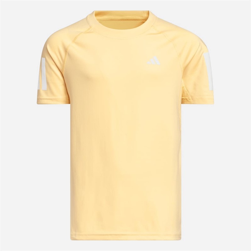 adidas Junior Girls Club Climacool T-Shirt Ice Tangerine