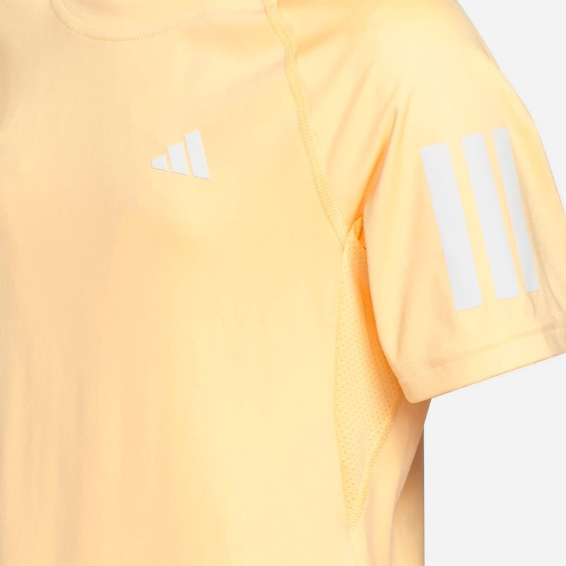 adidas Junior Girls Club Climacool T-Shirt Ice Tangerine - Image 3