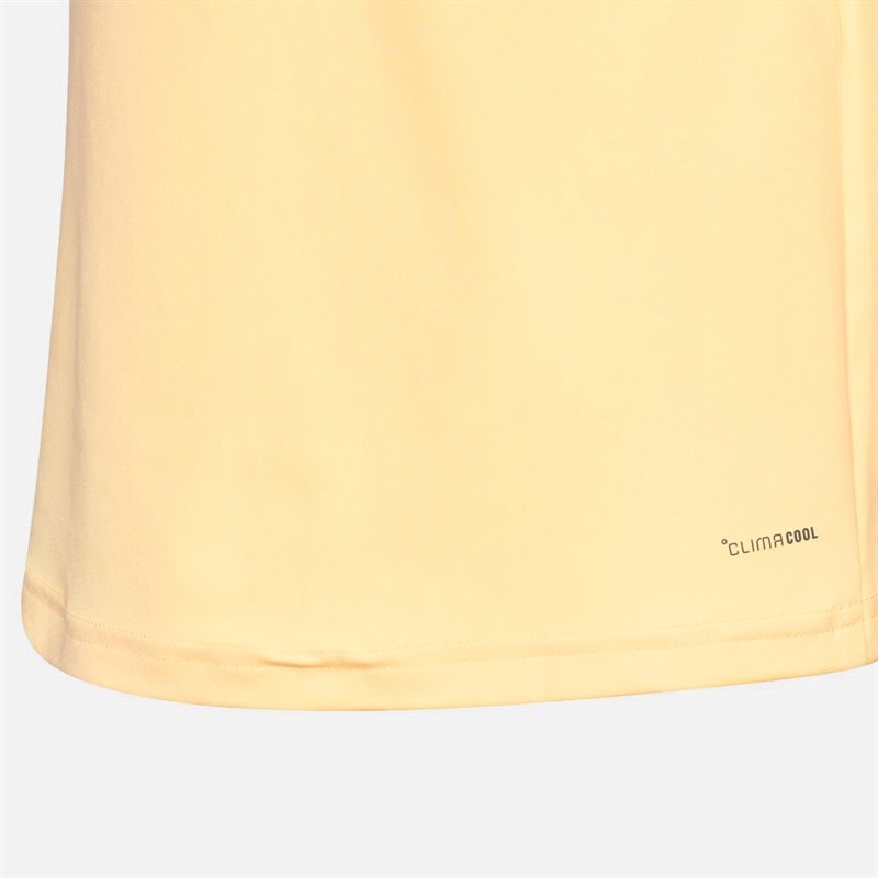 adidas Junior Girls Club Climacool T-Shirt Ice Tangerine - Image 4