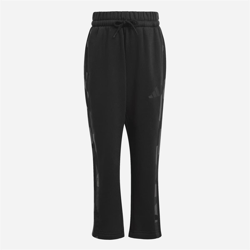 adidas Kids Seasonal Essentials Camo Tracksuit Black/Carbon - Image 4