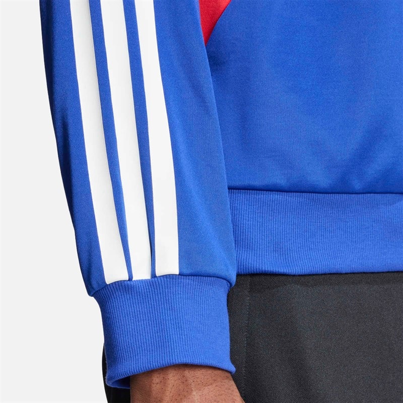 adidas Mens House Of Tiro Nations Pack Track Top Semi Lucid Blue/Pure Ruby/White - Image 3