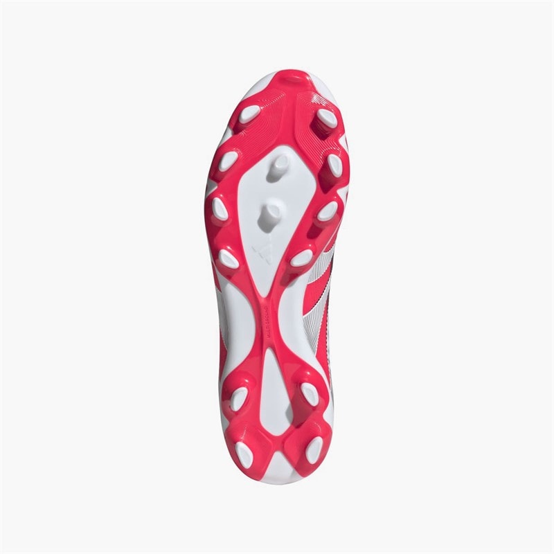 adidas Mens Predator League Pure Victory Pack MG Multi Ground Football Boots Lucid Red/White/Black - Image 2