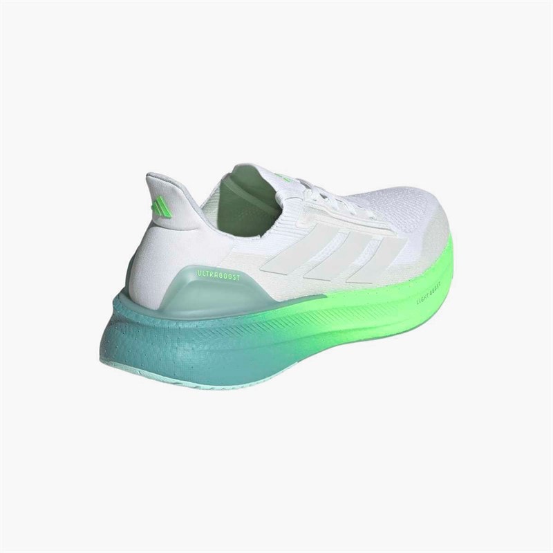 adidas Mens Ultraboost 5X Neutral Running Shoes Cloud White/Dash Grey/Lime Burst - Image 3