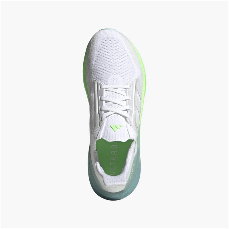 adidas Mens Ultraboost 5X Neutral Running Shoes Cloud White/Dash Grey/Lime Burst - Image 4