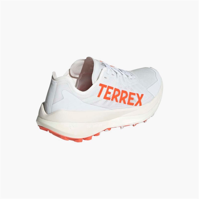 adidas Womens Terrex Agravic Speed Trail Running Shoes Cloud White/Impact Orange/Dash Grey - Image 3