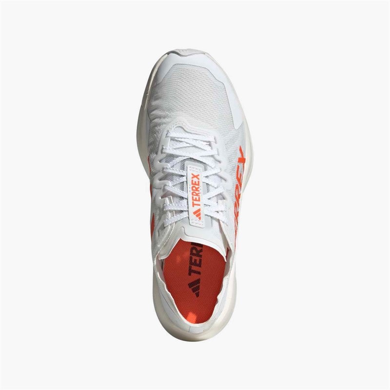 adidas Womens Terrex Agravic Speed Trail Running Shoes Cloud White/Impact Orange/Dash Grey - Image 4